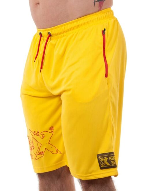 MNX Mesh shorts yellow