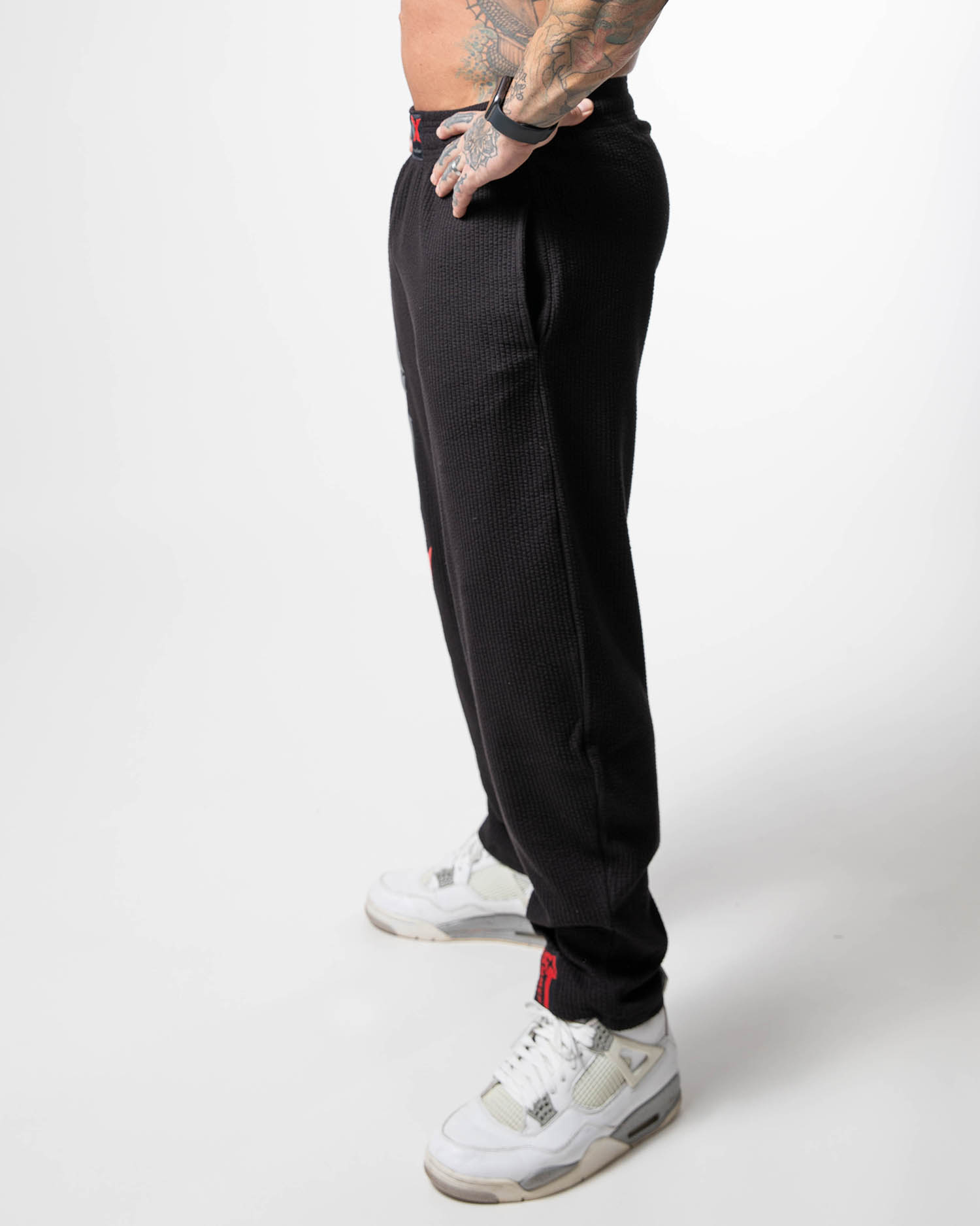 MNX Pantalones acanalados Hammer, negro - Image 4