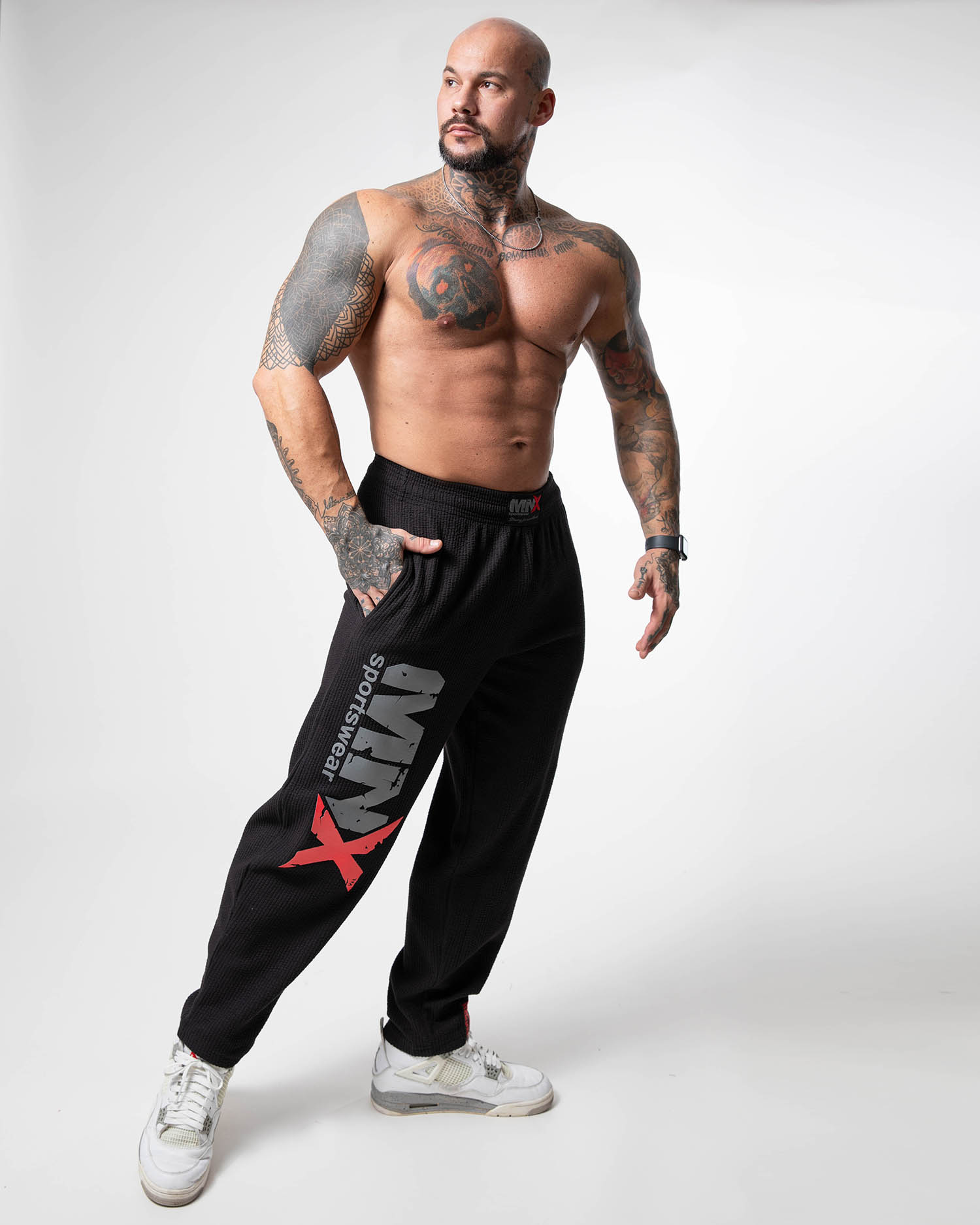 MNX Pantalones acanalados Hammer, negro - Image 5