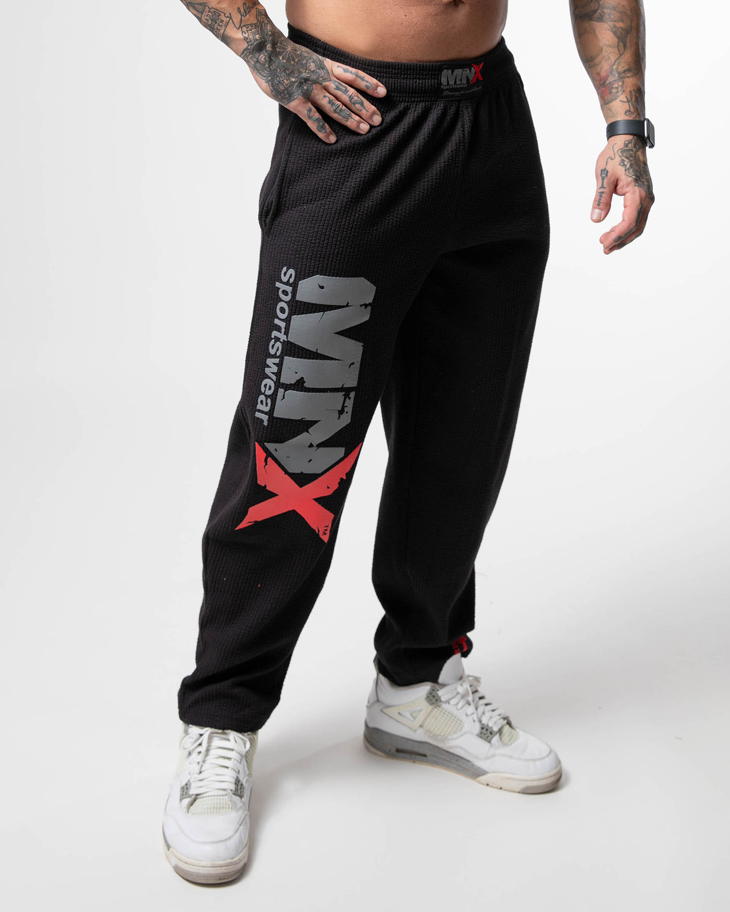 MNX Pantalones acanalados Hammer, negro