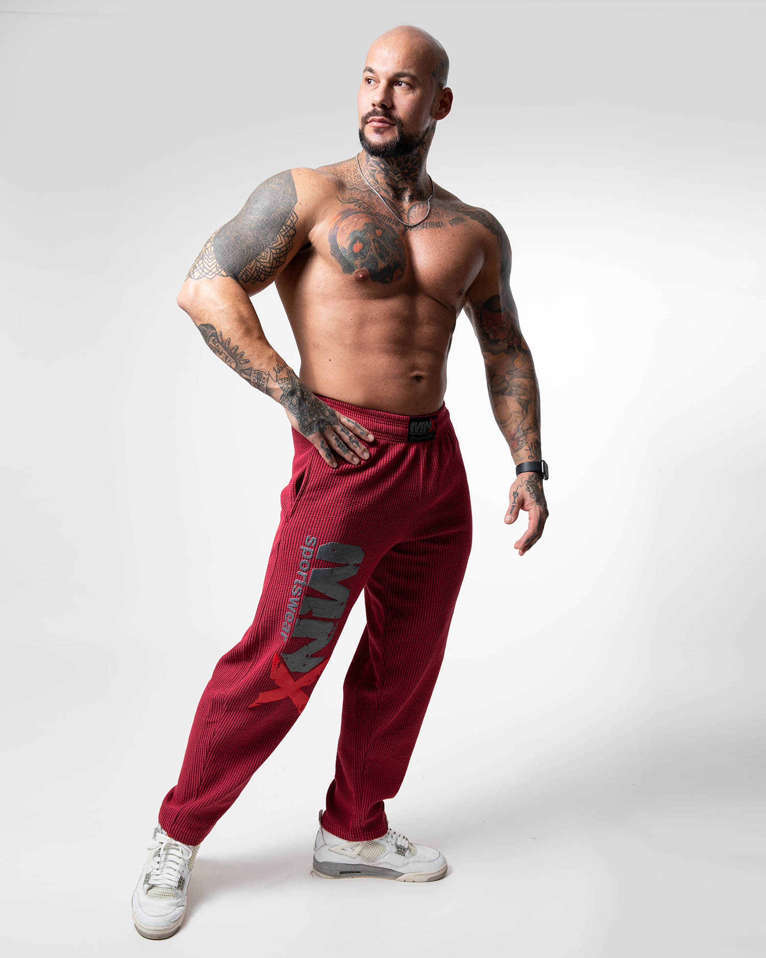 MNX Pantalones acanalados Hammer, rojo - Image 5