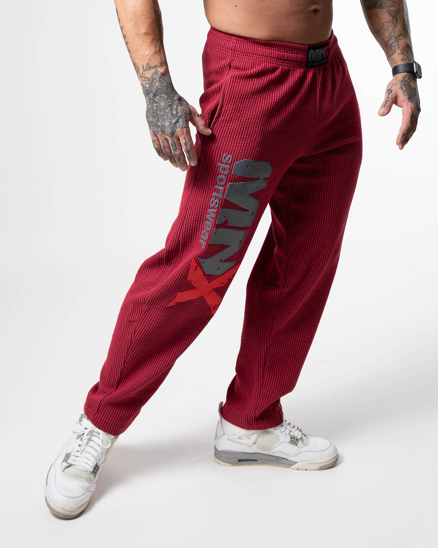 MNX Pantalones acanalados Hammer, rojo - Image 3