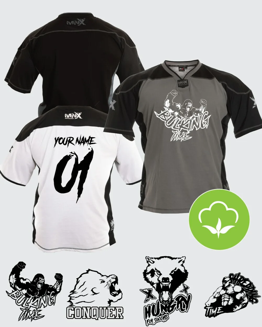 Personalized Motivational Cotton football jersey