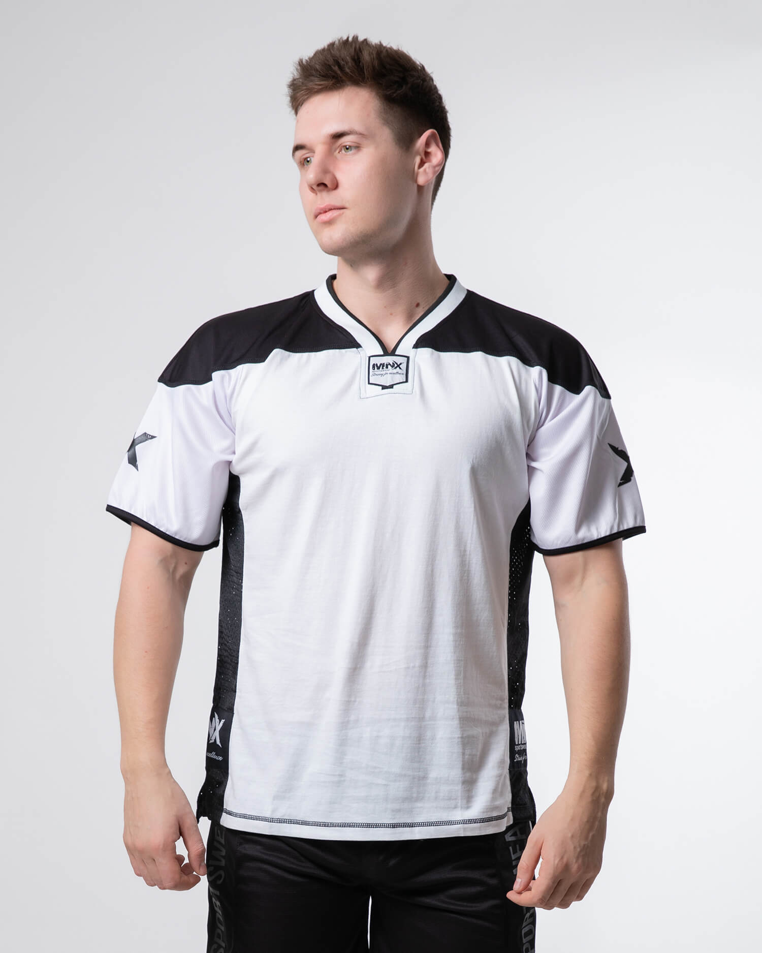 Cotton football jersey, white