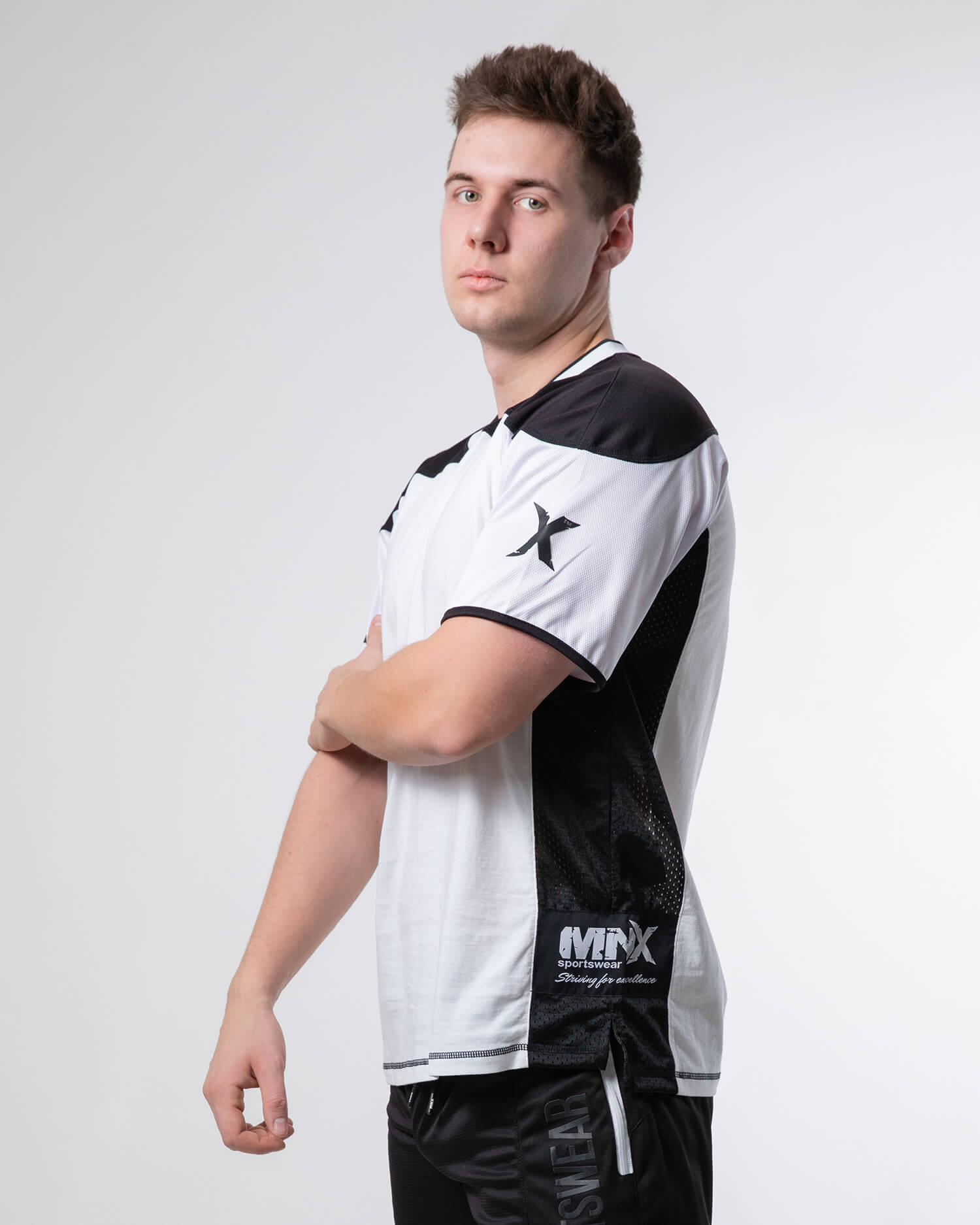 Cotton football jersey, white - Image 4