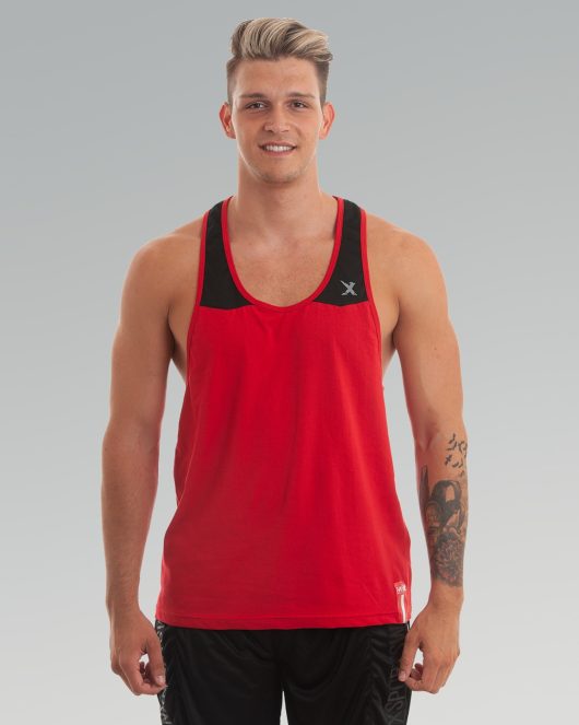 MNX Classic stringer tank top Red