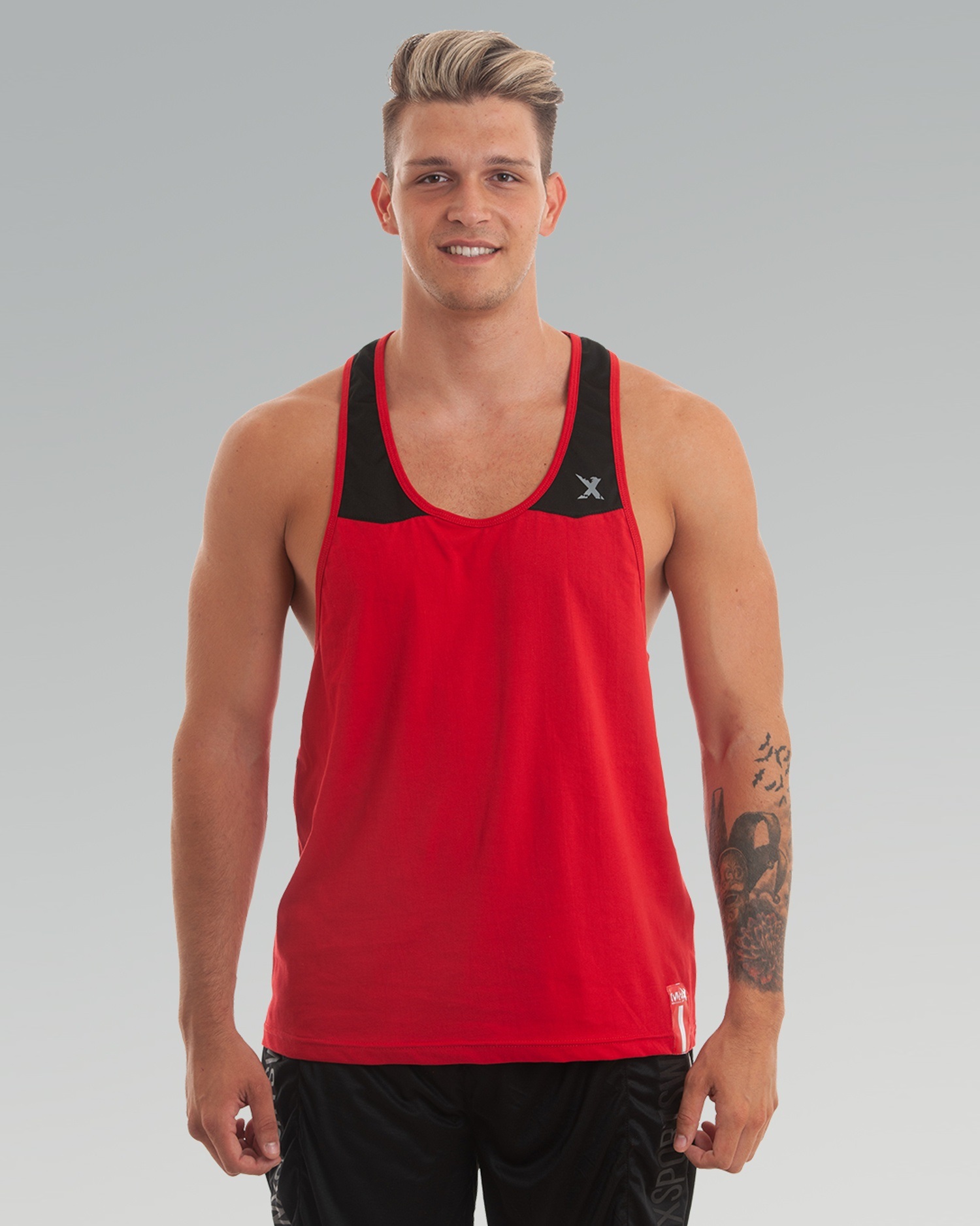MNX Classic stringer tank top Red