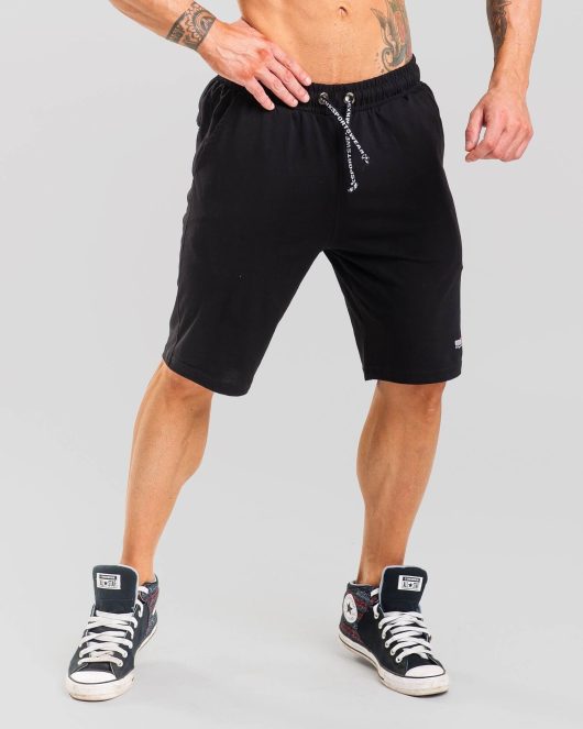 MNX Classic cotton shorts 02, black