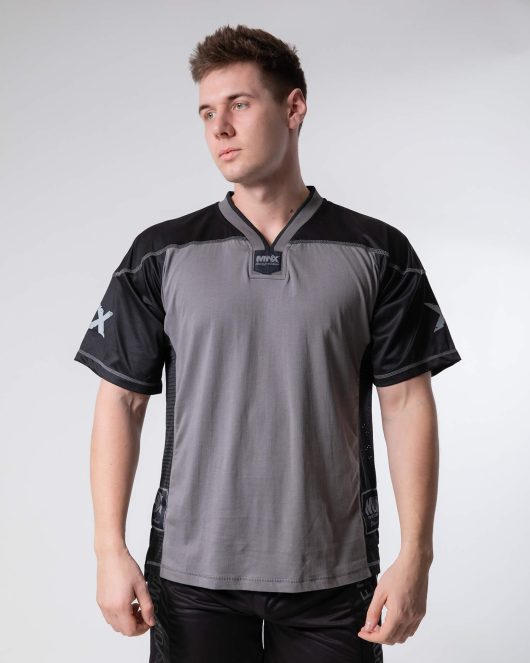 Cotton football jersey, grey
