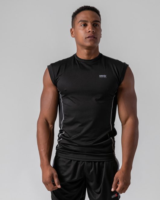 Men's performance sleeveless Top, black