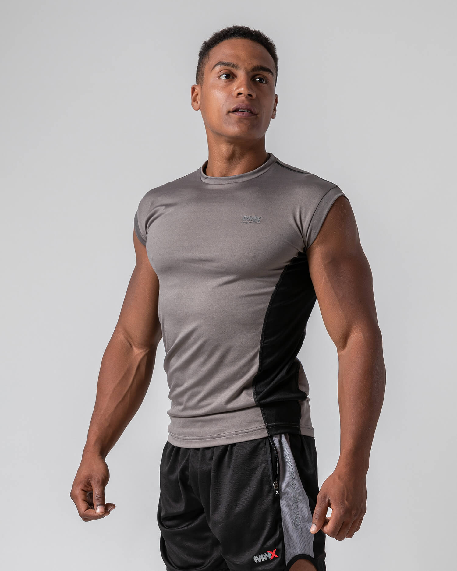Men's performance sleeveless Top, grey - Image 3