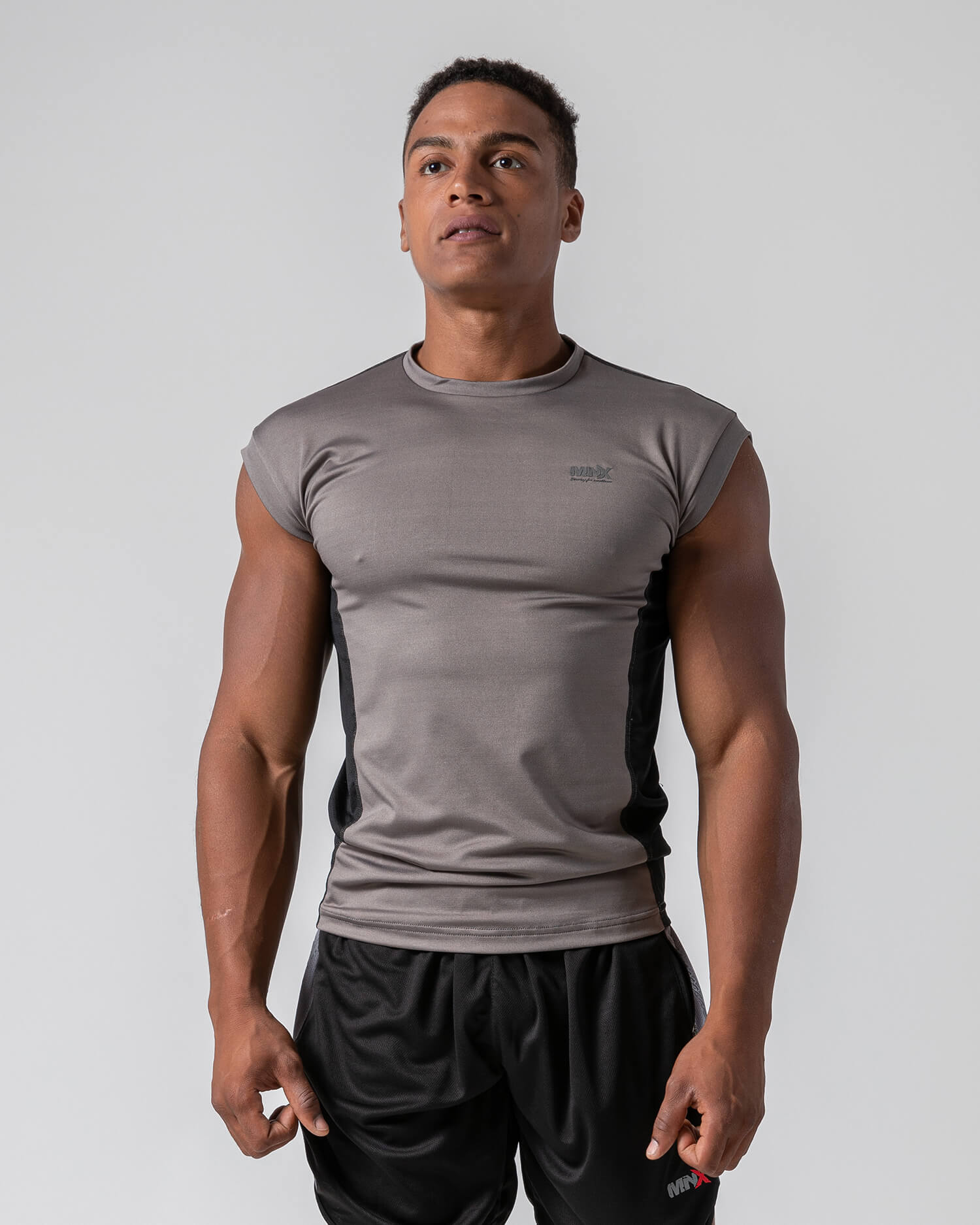 Men's performance sleeveless Top, grey