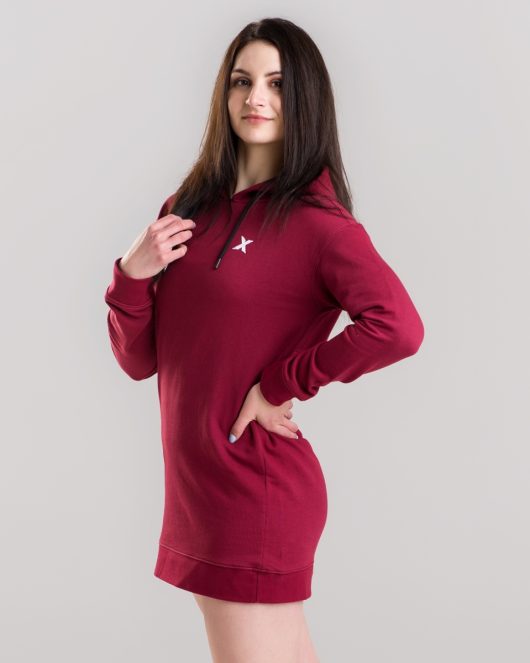 MNX Damen Hoodie Liberty, burgundy