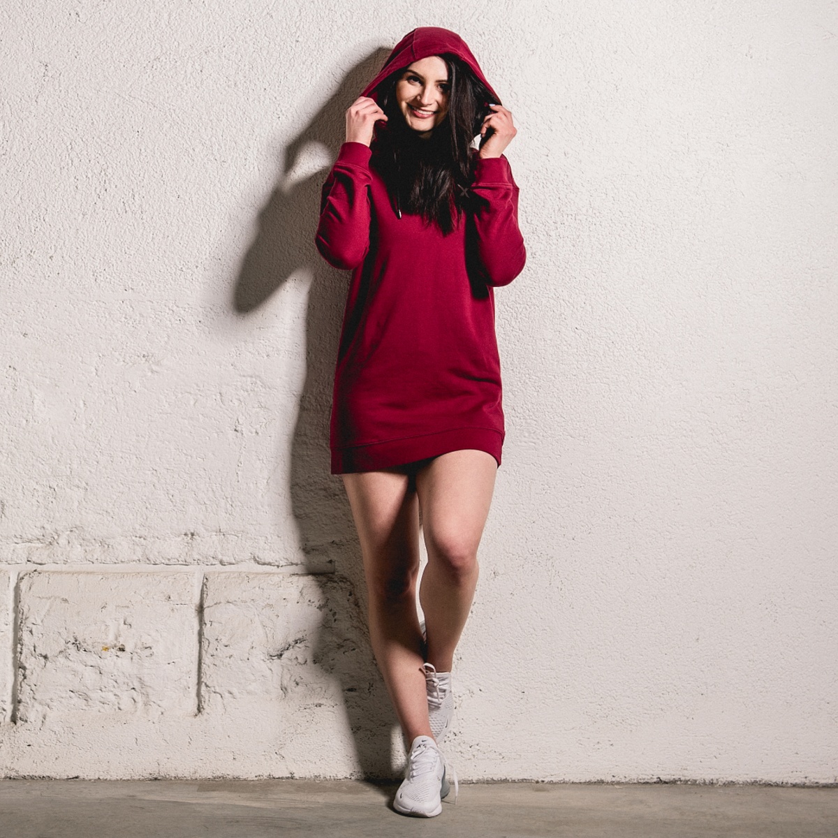 MNX Damen Hoodie Liberty, burgundy - Image 7