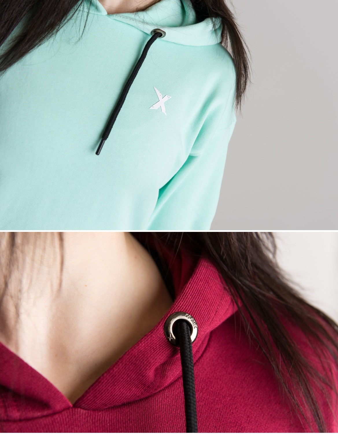 MNX Damen Hoodie Liberty, burgundy - Image 5