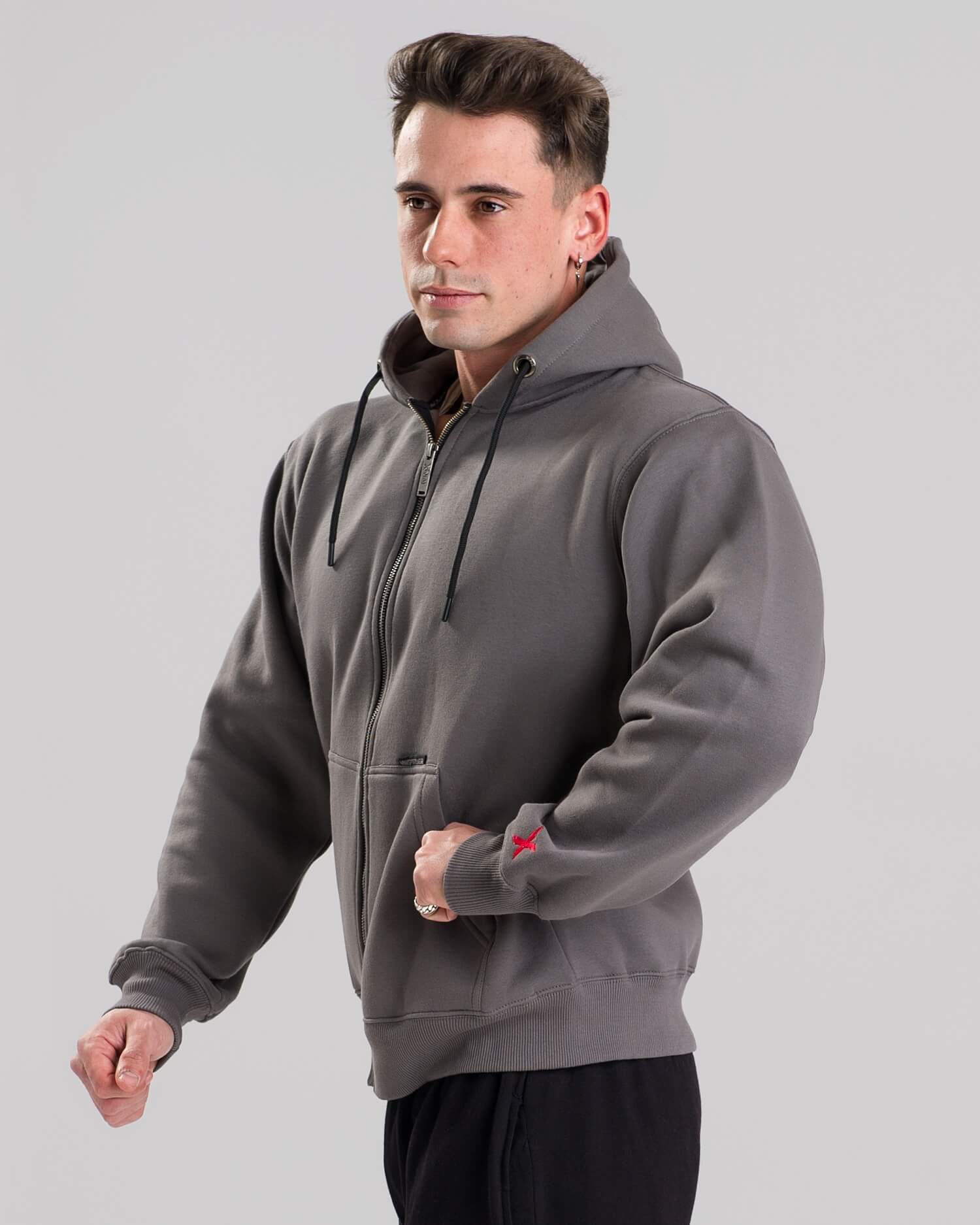 MNX Hoodie Original, grey - Image 3
