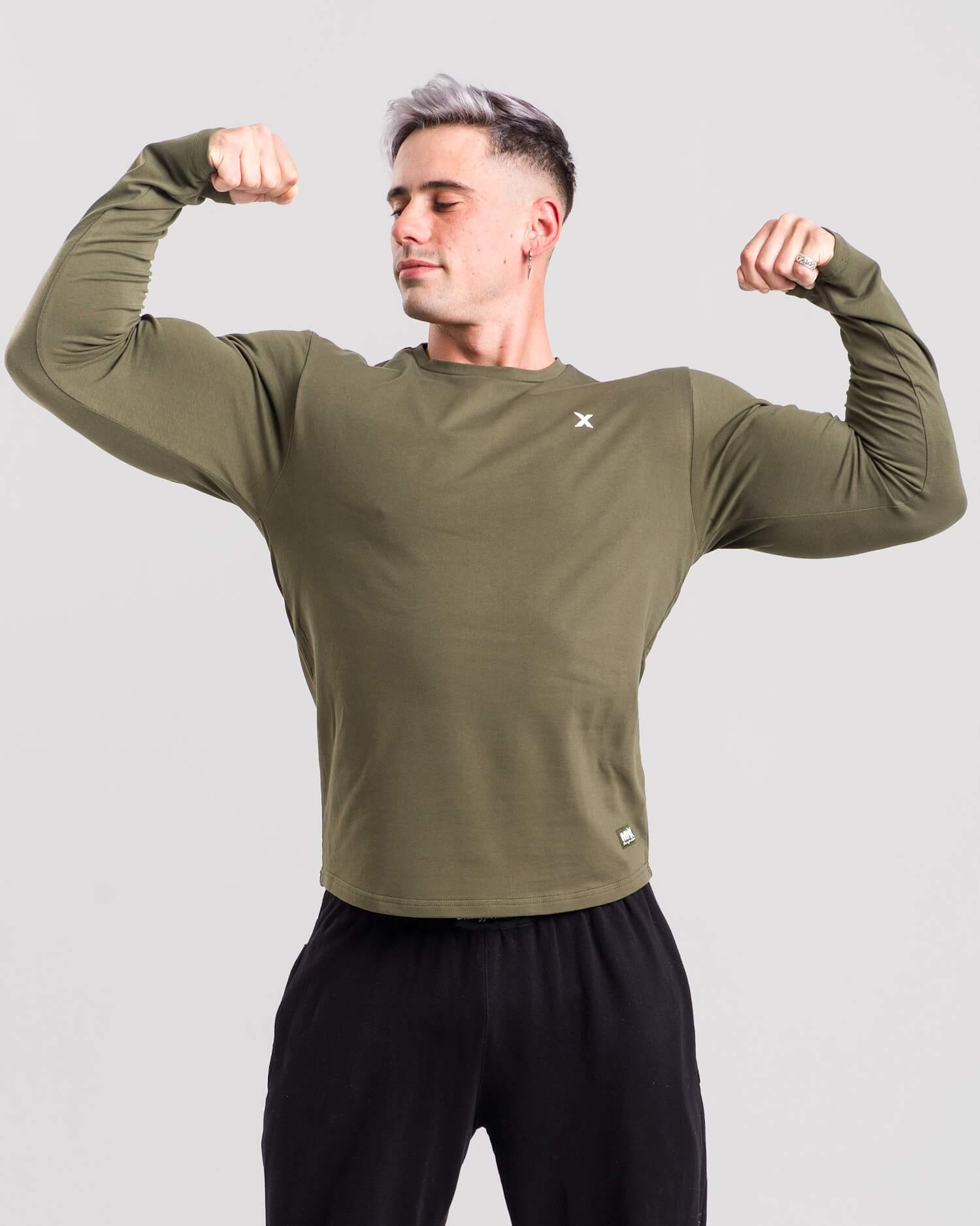 MNX Sweatshirt Original, olive green - Image 4