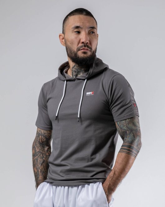 MNX Hooded T-shirt, gray