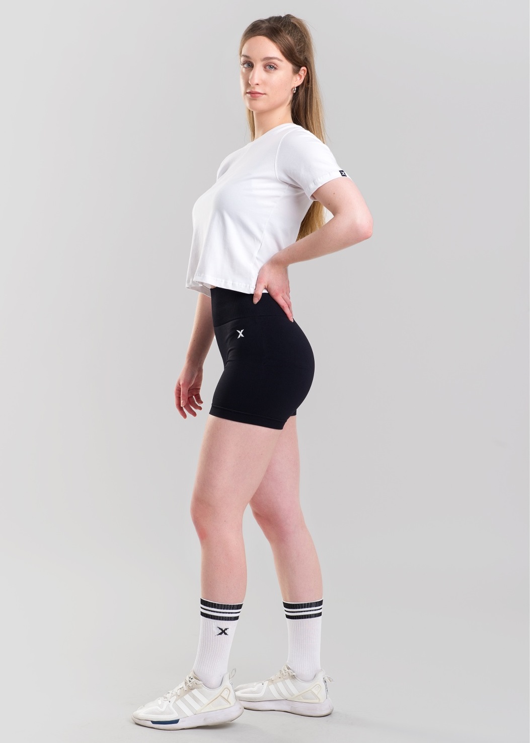 MNX Women's cropped T-shirt, white - Image 3