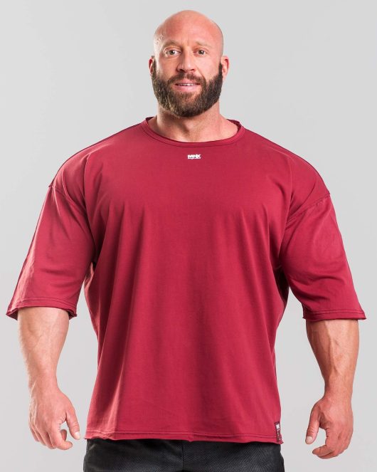 MNX Extra T-shirt basic, burgundy