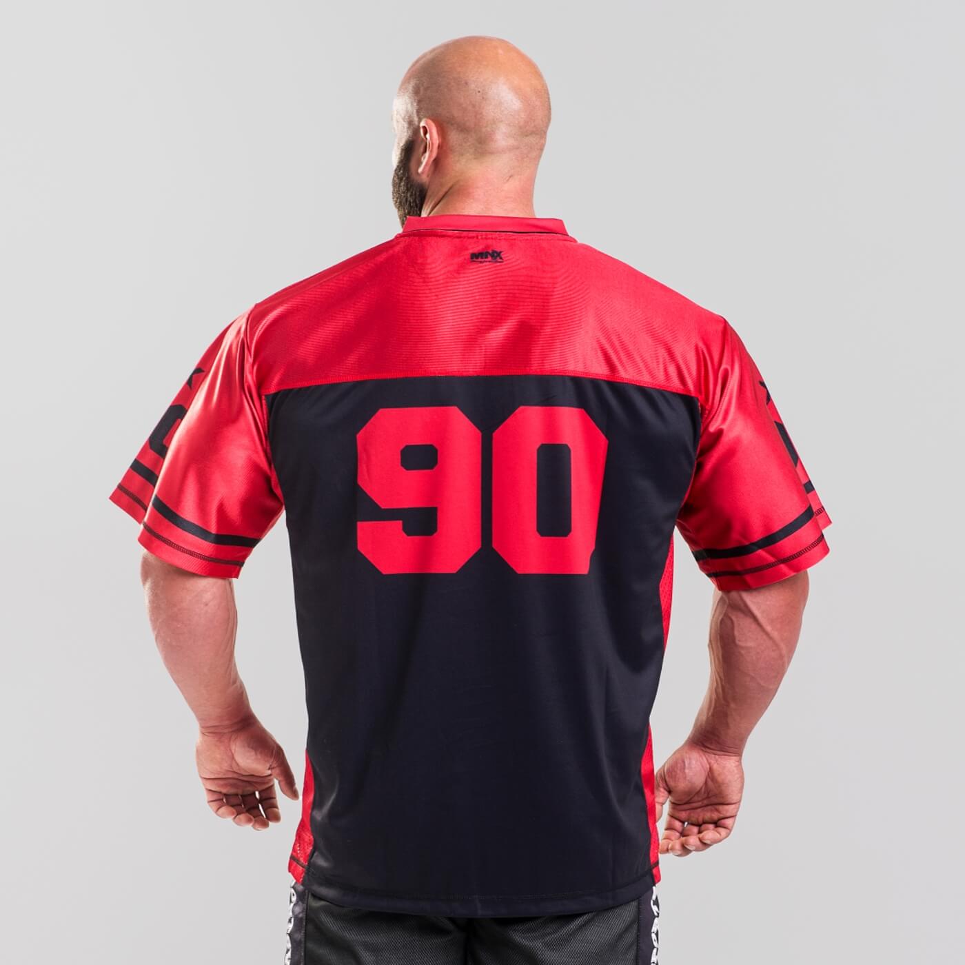 MNX Nogometni dres no. 90, rdeča in črna - Image 2