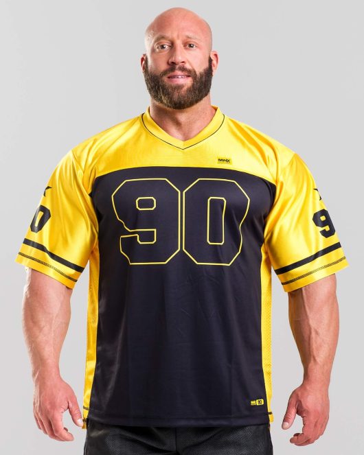 MNX Football jersey no. 90, yellow & black