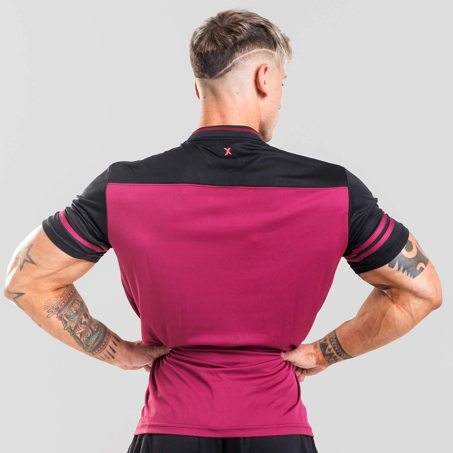 MNX T-shirt jersey, burgundy - Image 2
