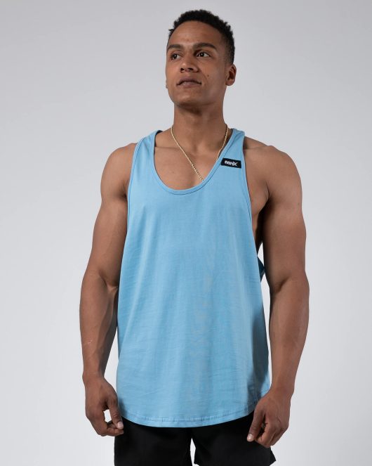 MNX Classic stringer tank top 02, blue