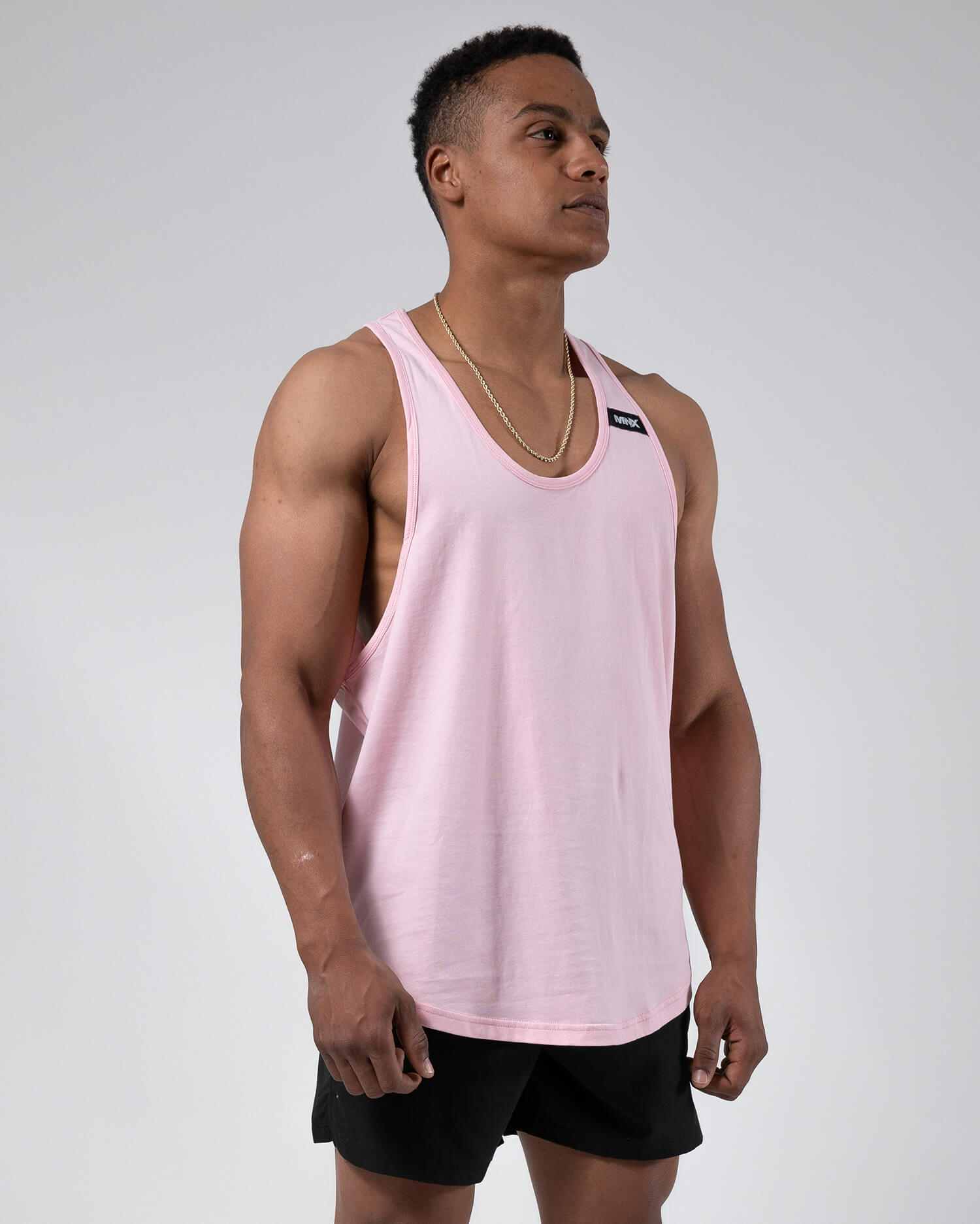 MNX Classic stringer tank top 02, light pink