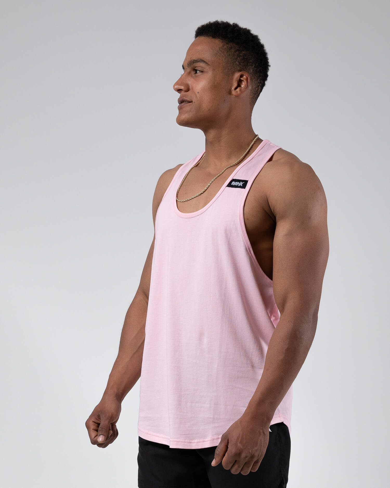 MNX Classic stringer tank top 02, light pink - Image 2