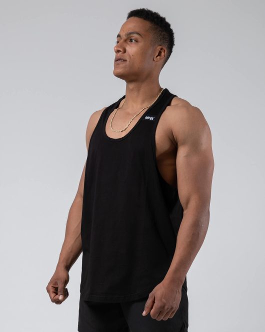 MNX Classic stringer tank top 02, black