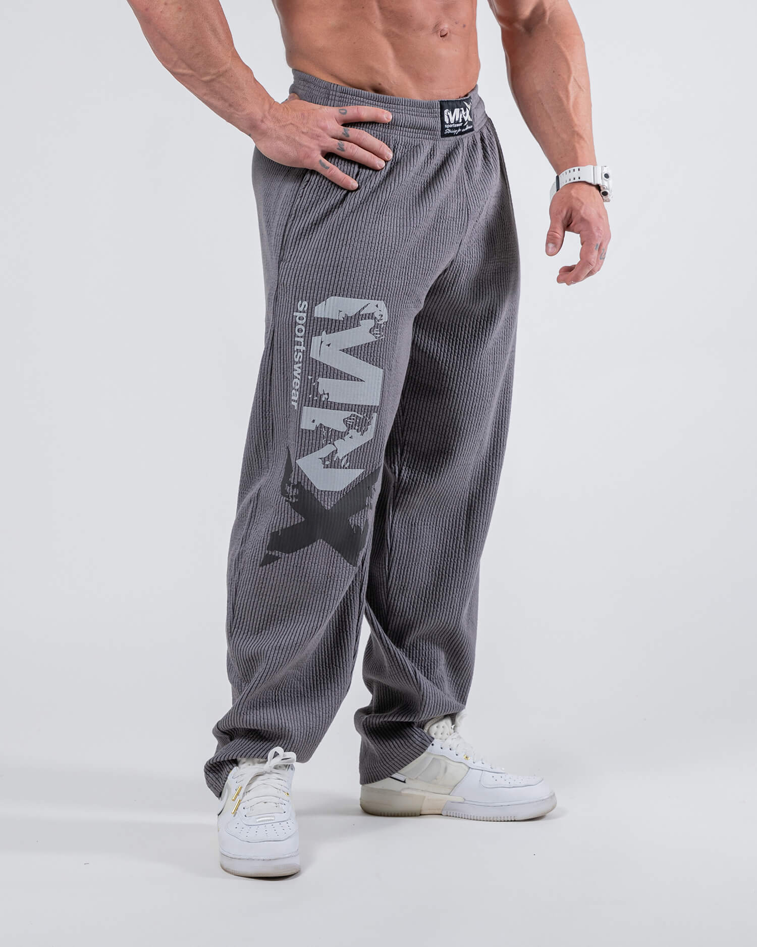 MNX Ribbed pants Hammer, grey