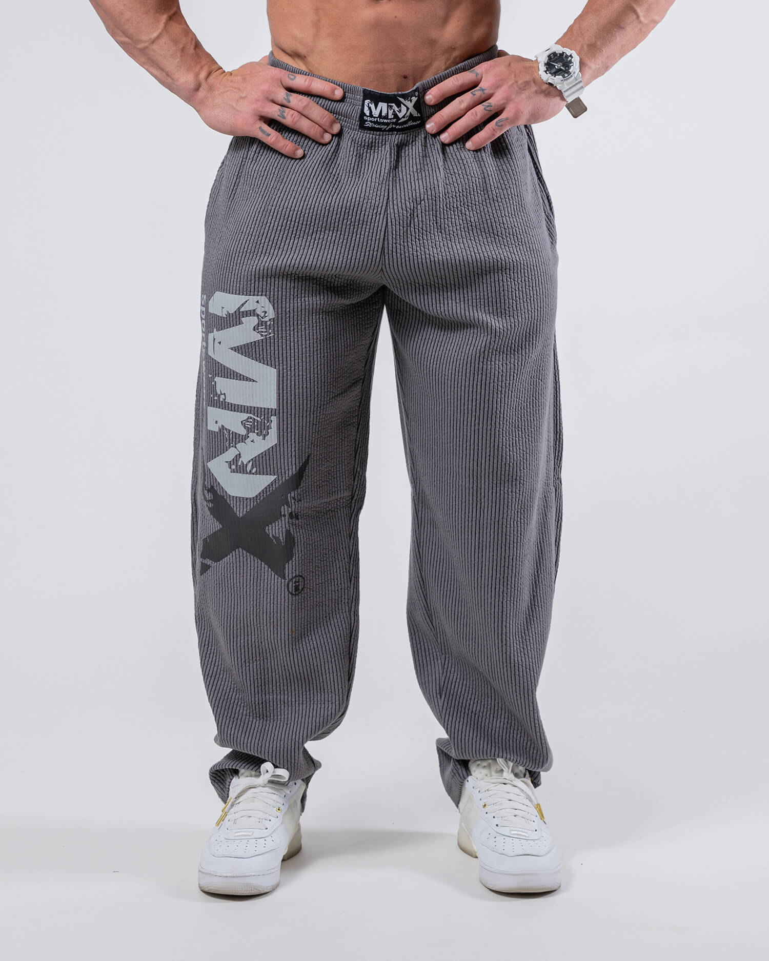 MNX Ribbed pants Hammer, grey - Image 3