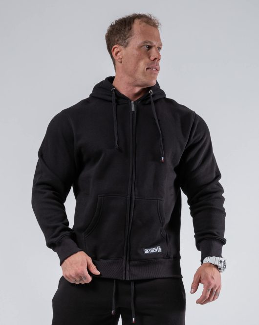MNX Men's hoodie Oxygen, black