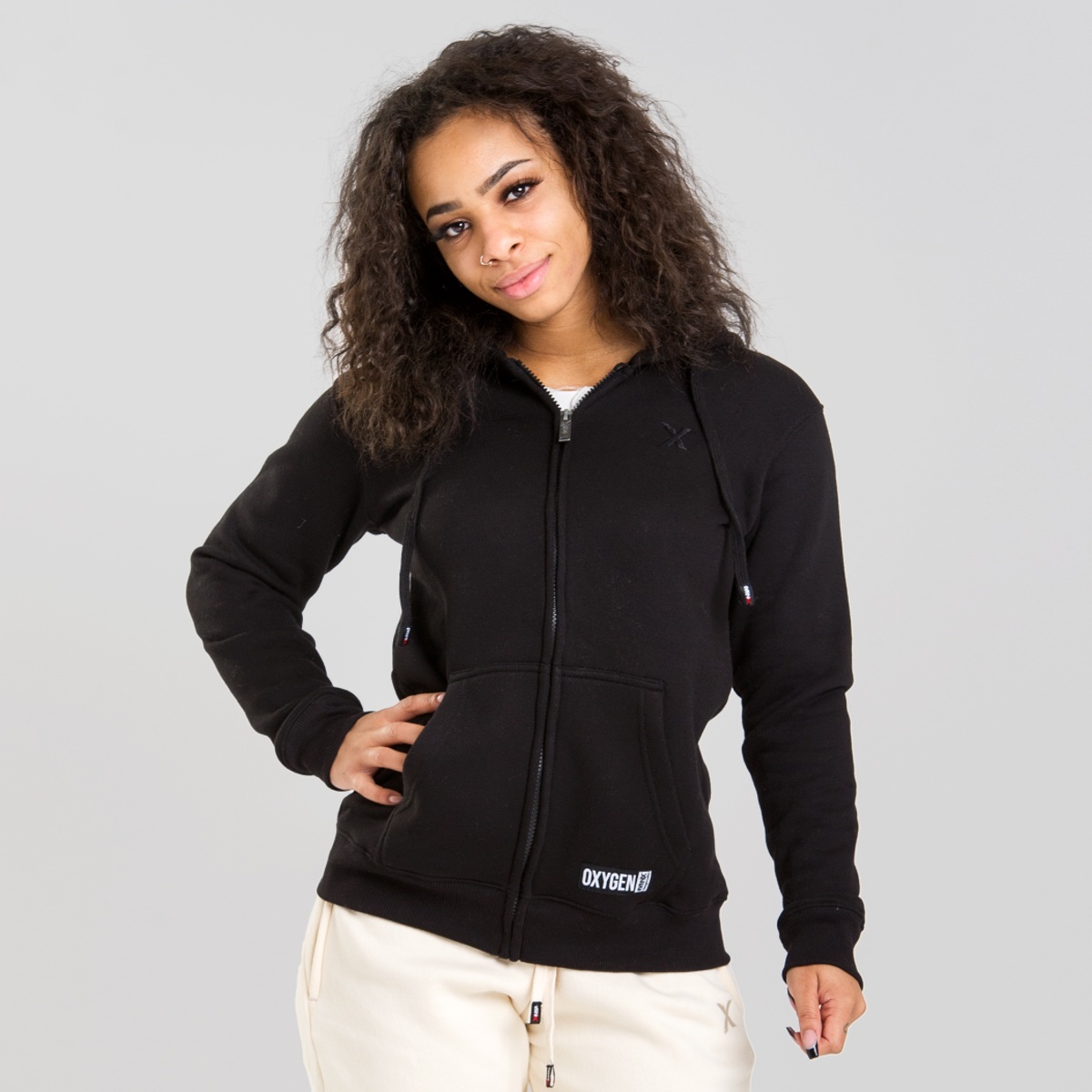 MNX Women's hoodie Oxygen, black
