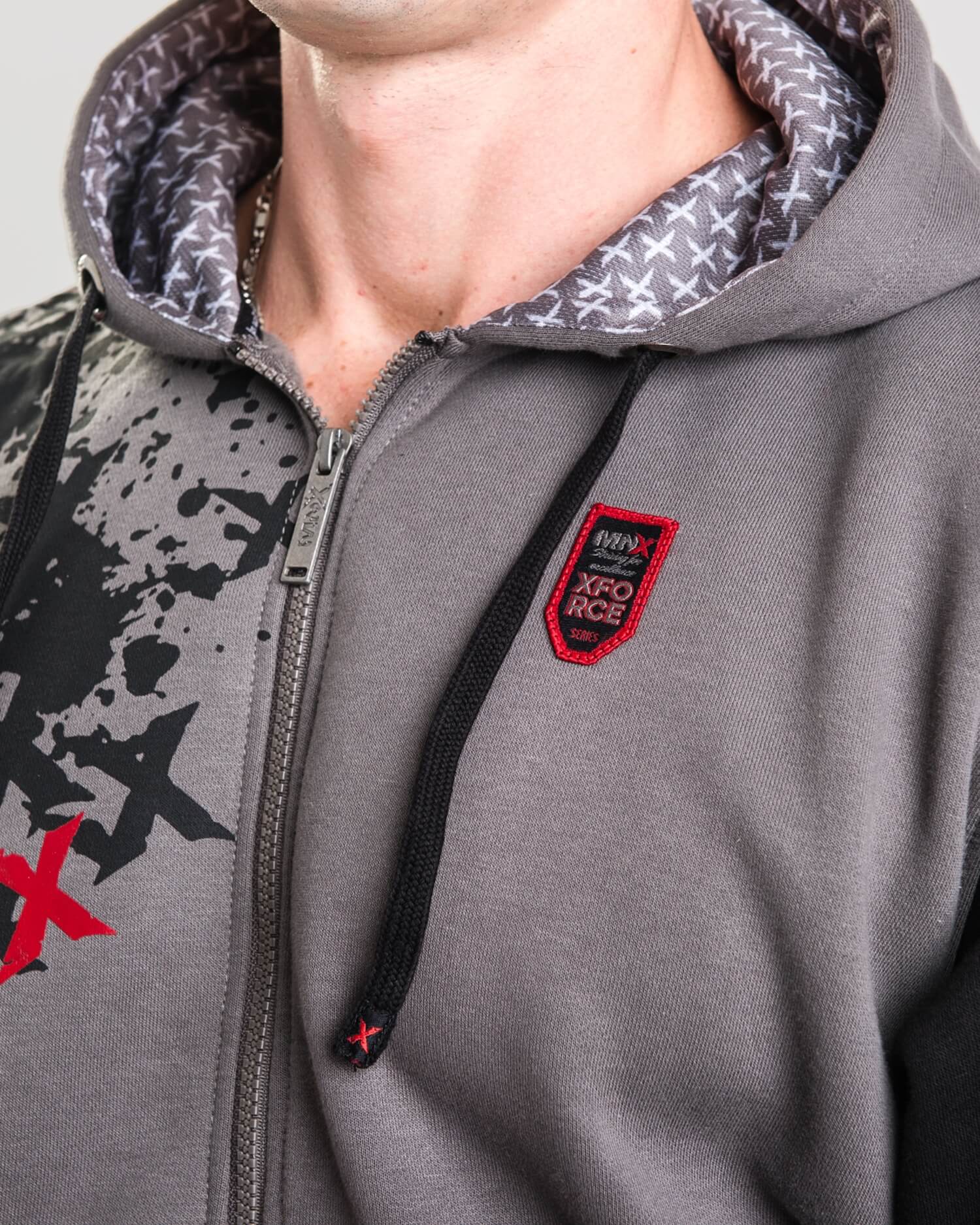 MNX Hoodie Xforce 2.0, grey - Image 5