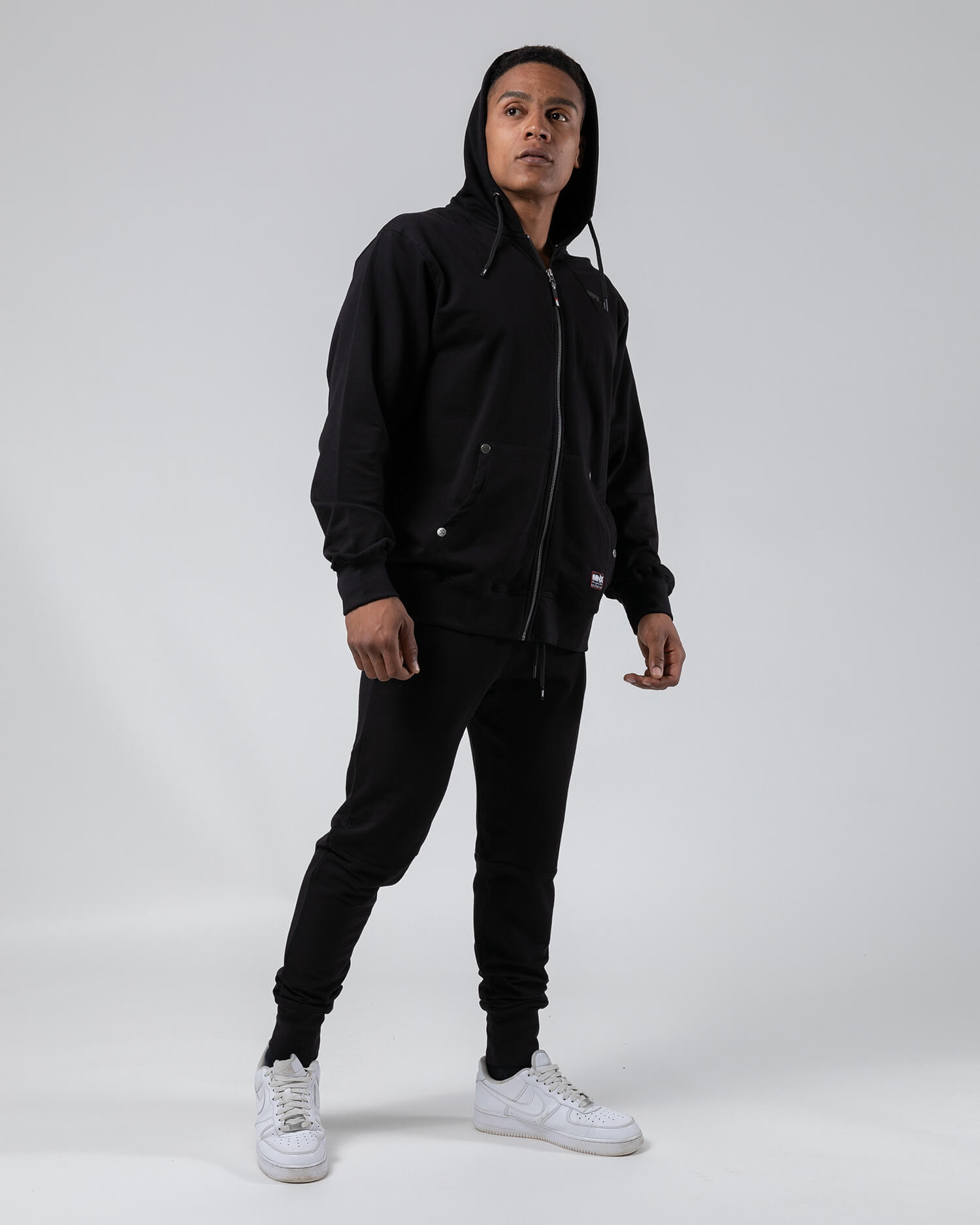 MNX Men's lightweight hoodie Aesthetic, black - Image 5