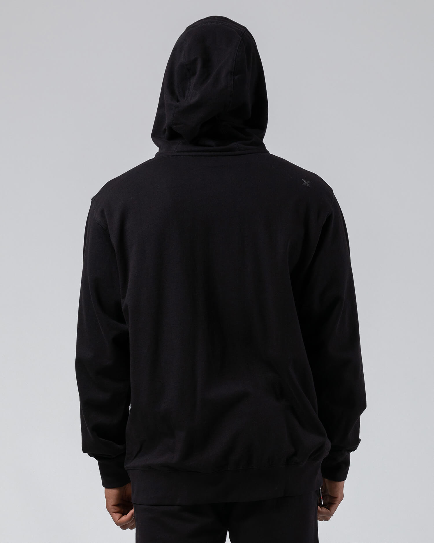 MNX Men's lightweight hoodie Aesthetic, black - Image 2