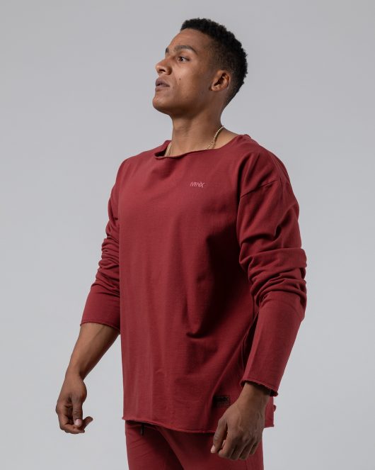 MNX Lightweight sweatshirt Aesthetic, maroon