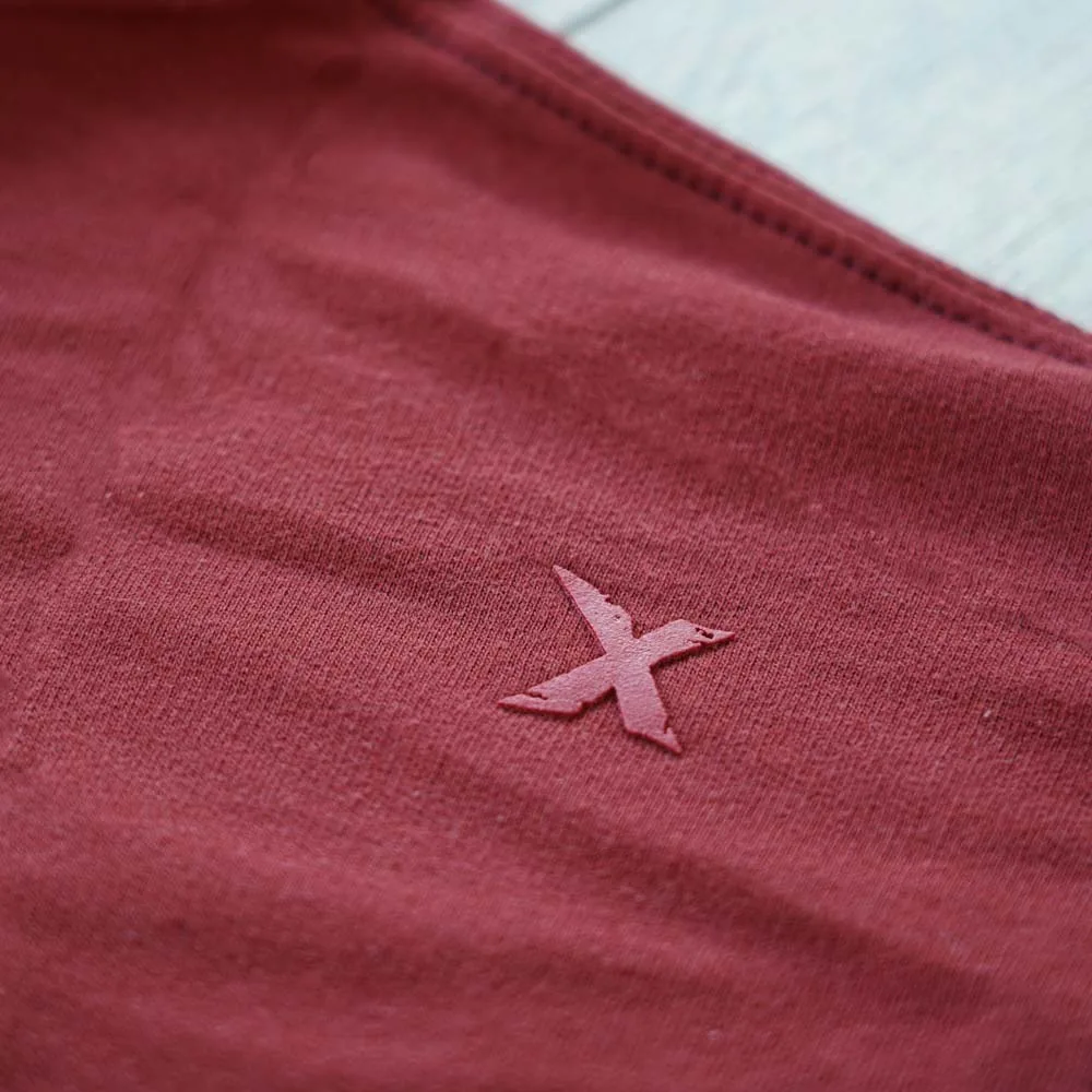 MNX Men's lightweight hoodie Aesthetic, maroon - Image 4