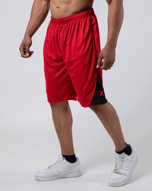 MNX Basketball mesh shorts, red