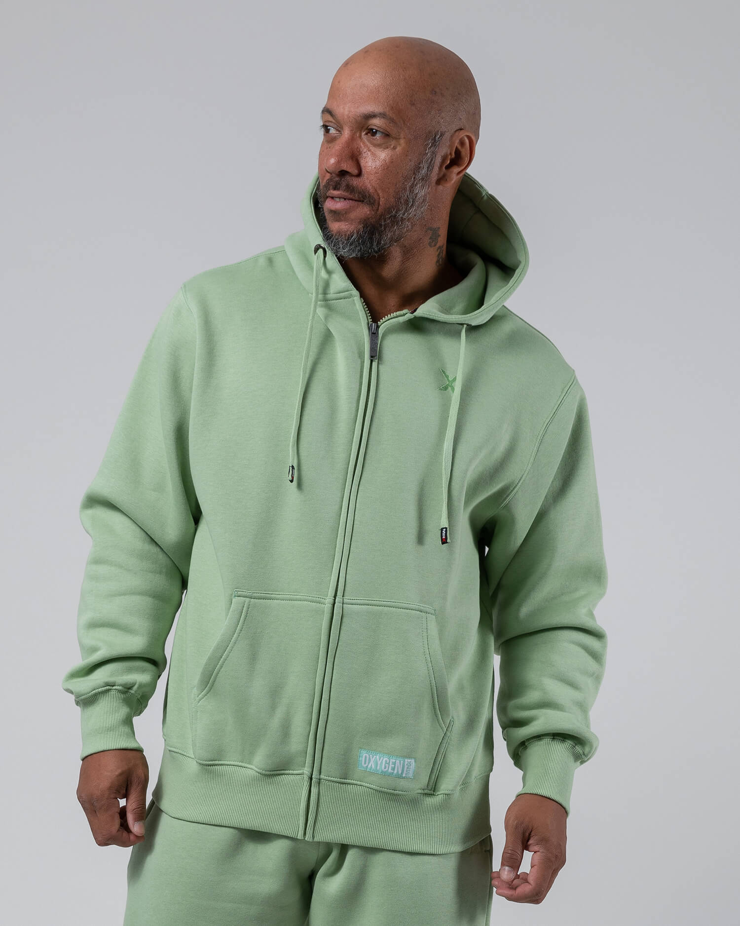 MNX Men's hoodie Oxygen, turquoise
