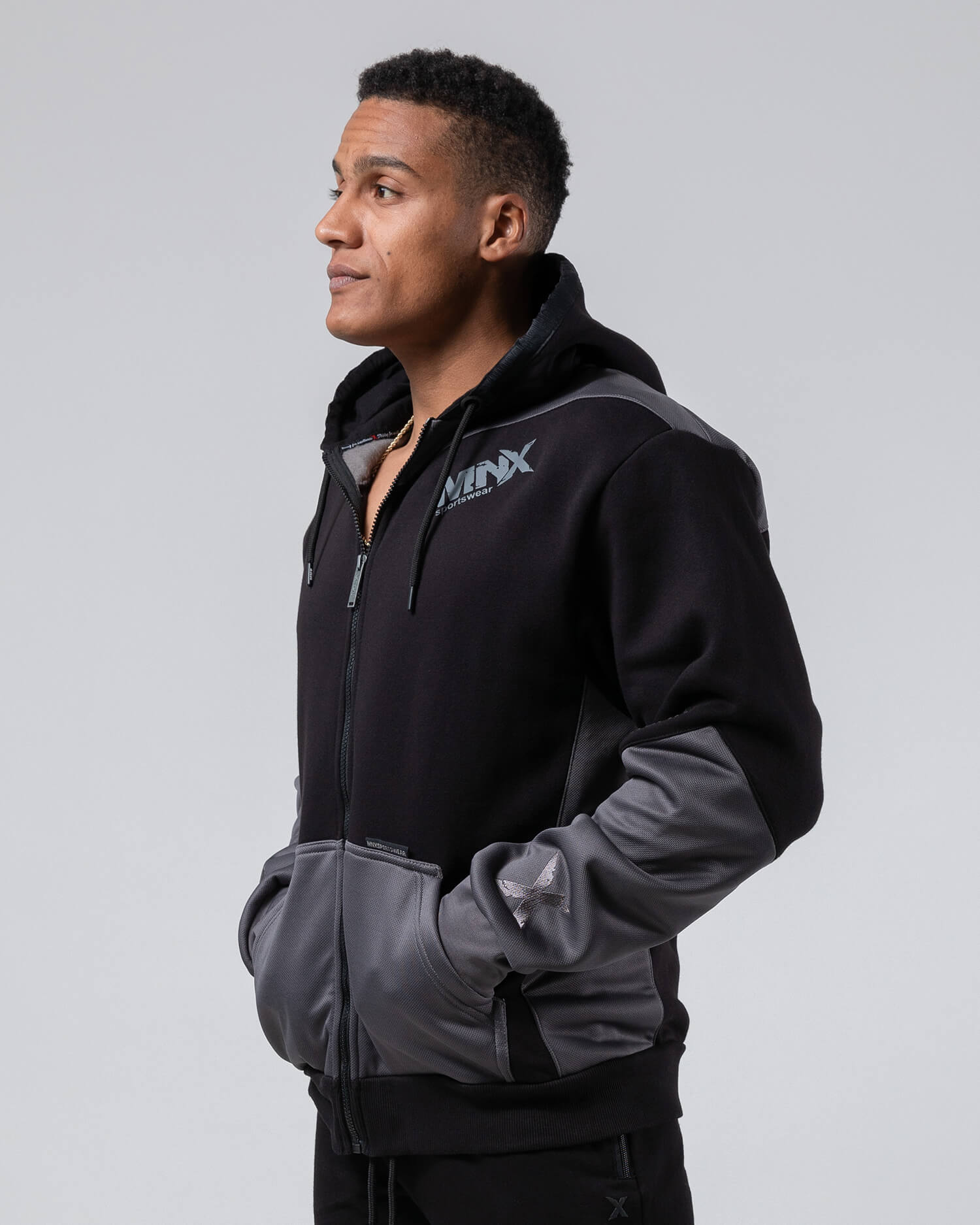 MNX Hoodie Revolution, grey - Image 3