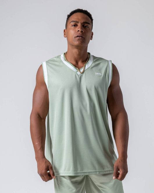 MNX Sleeveless basketball jersey, light green
