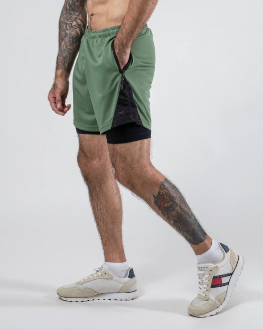 MNX Double layer shorts, khaki