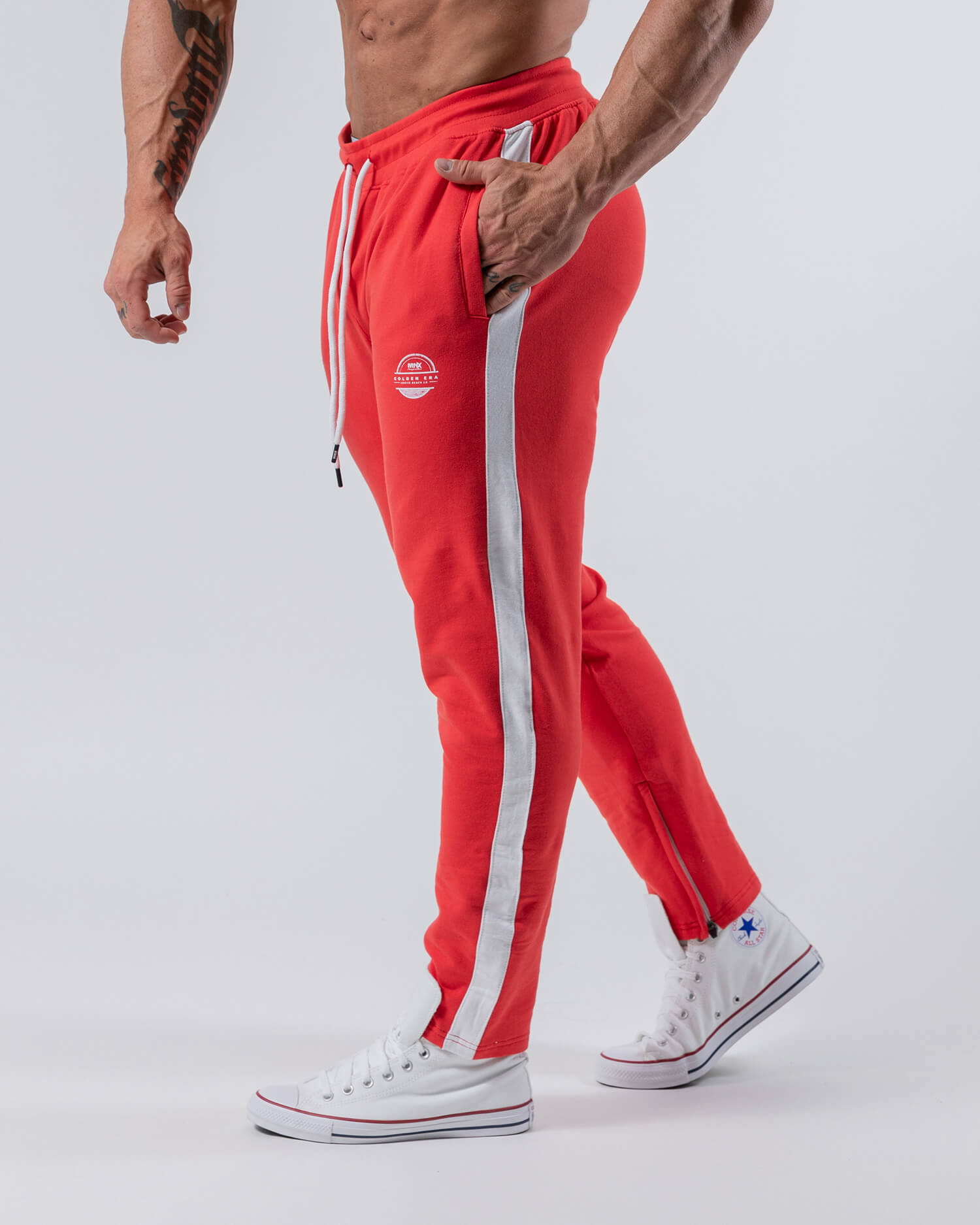 MNX Men's joggers Golden Era, red