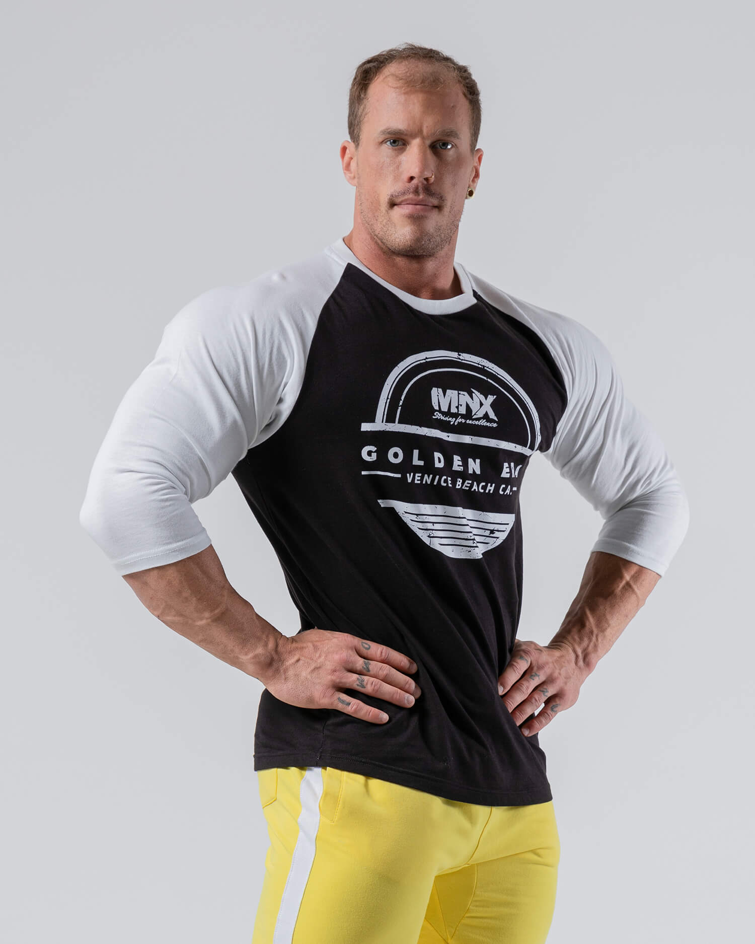 MNX Raglan Top Golden Era, black - Image 3