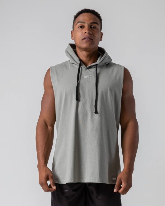 MNX Sleeveless hooded Top, grey