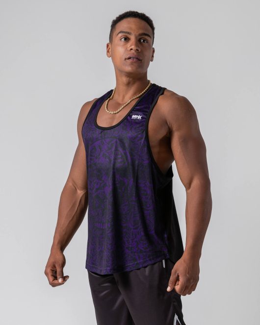 MNX Stringer tank top Skull souls, purple