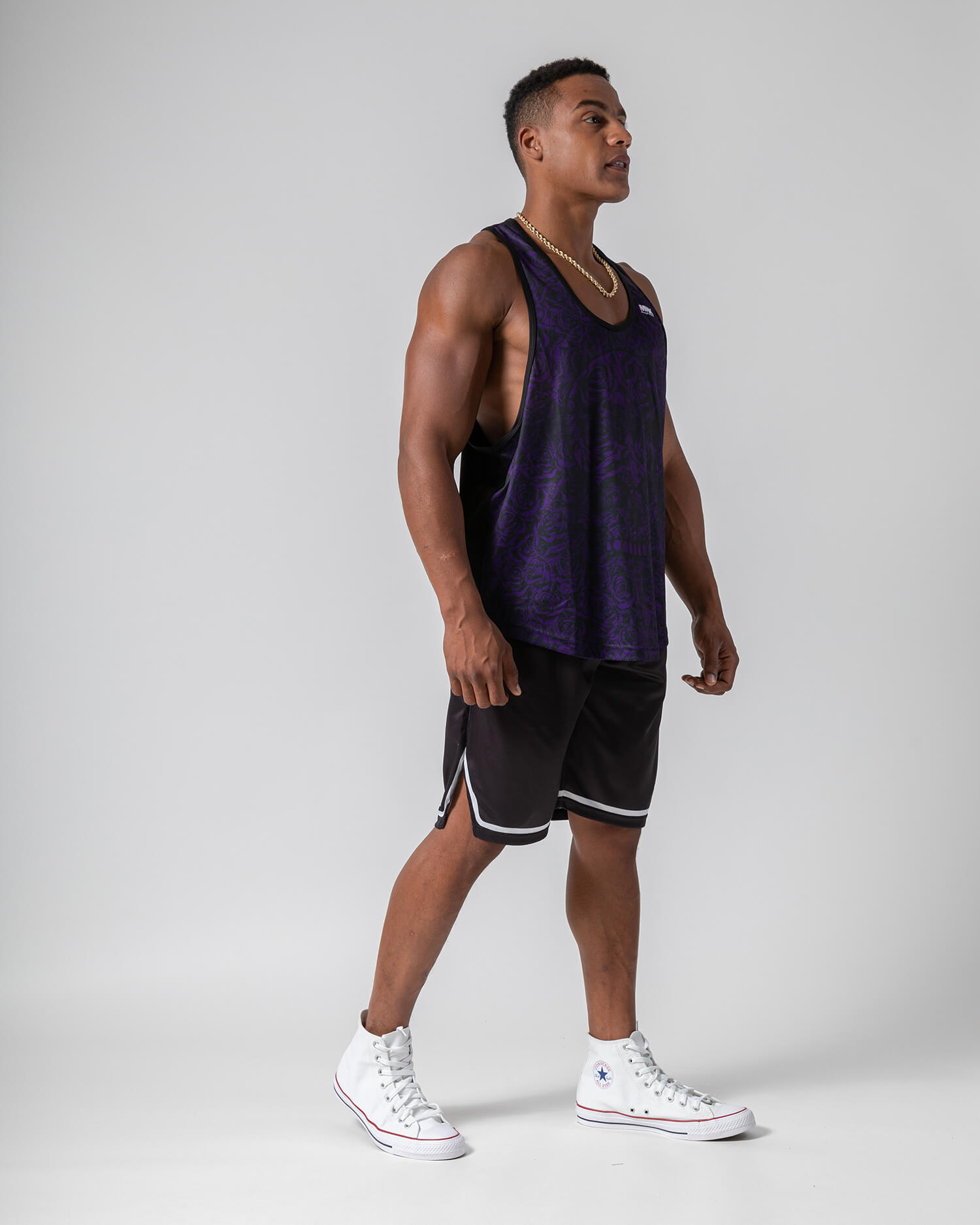 MNX Stringer tank top Skull souls, purple - Image 4